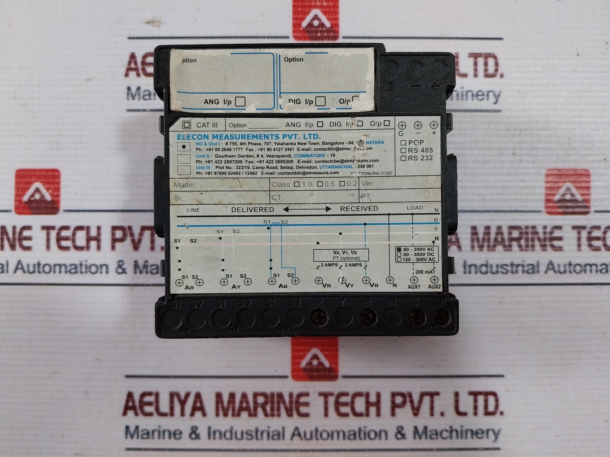 Elmeasure Alpha Hz Frequency Meter 80-300V Ac 200Ma