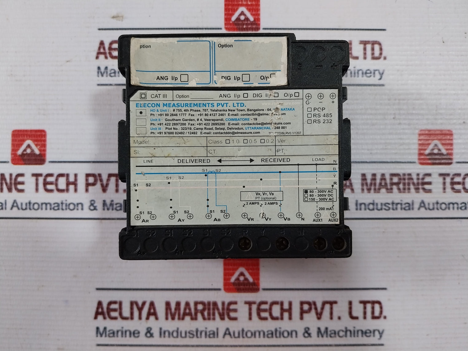 Elmeasure Alpha Hz Frequency Meter 80-300V Ac 200Ma