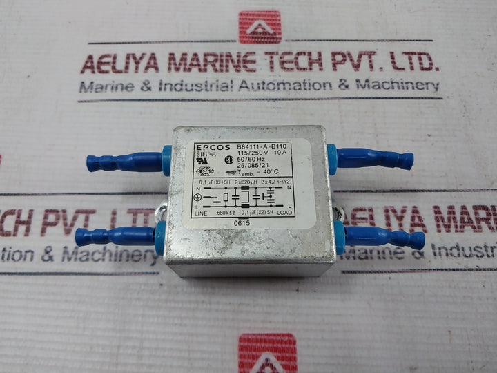 Epcos B84111-a-b110 Filter 115/250V 10A 50/60 Hz