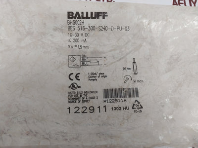 Balluff Bhs002H Pressure-rated Inductive Sensor