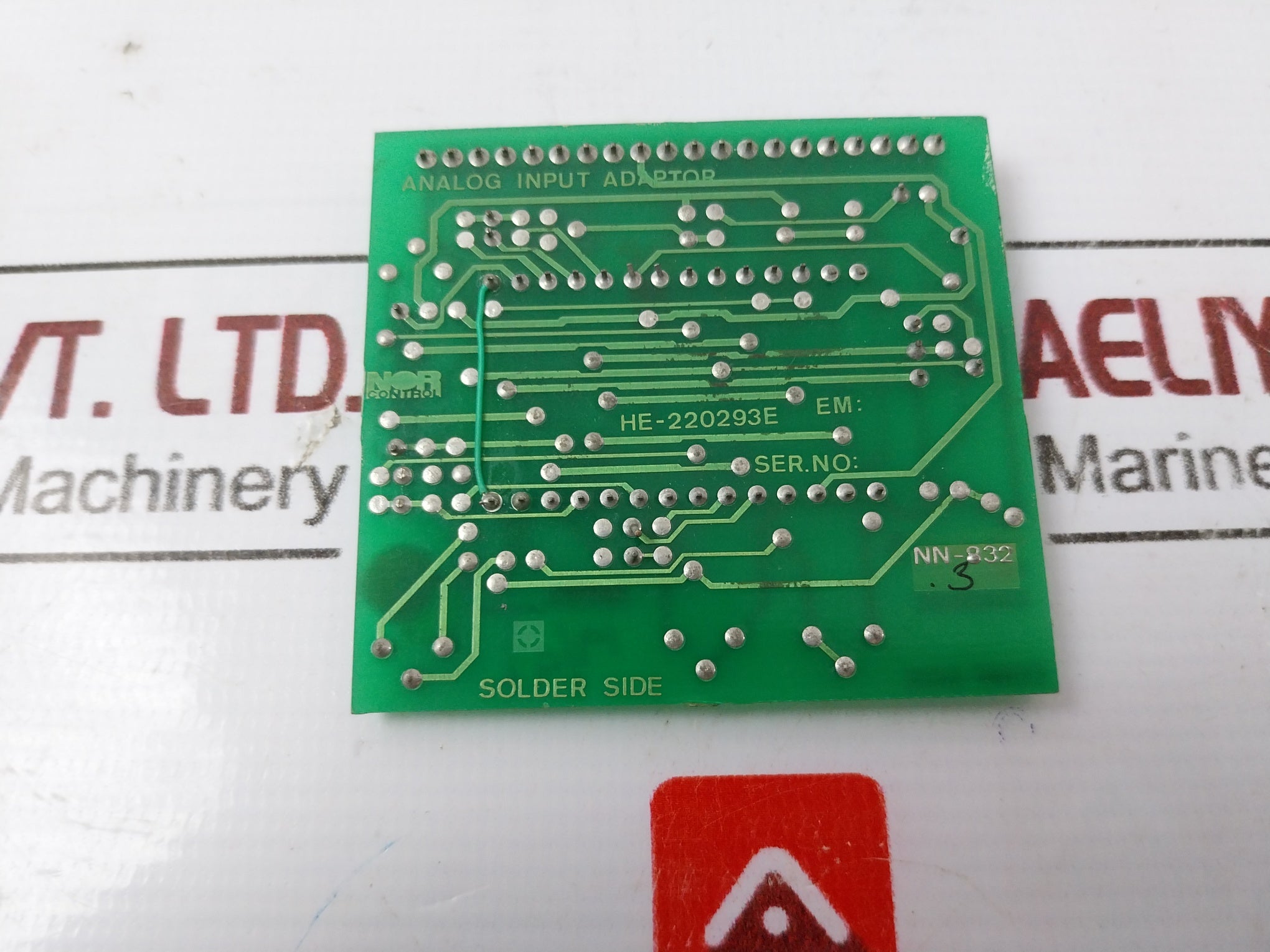Nor Control Nn-832 Analog Input Adaptor Pcb He-220293E Nn-832.3
