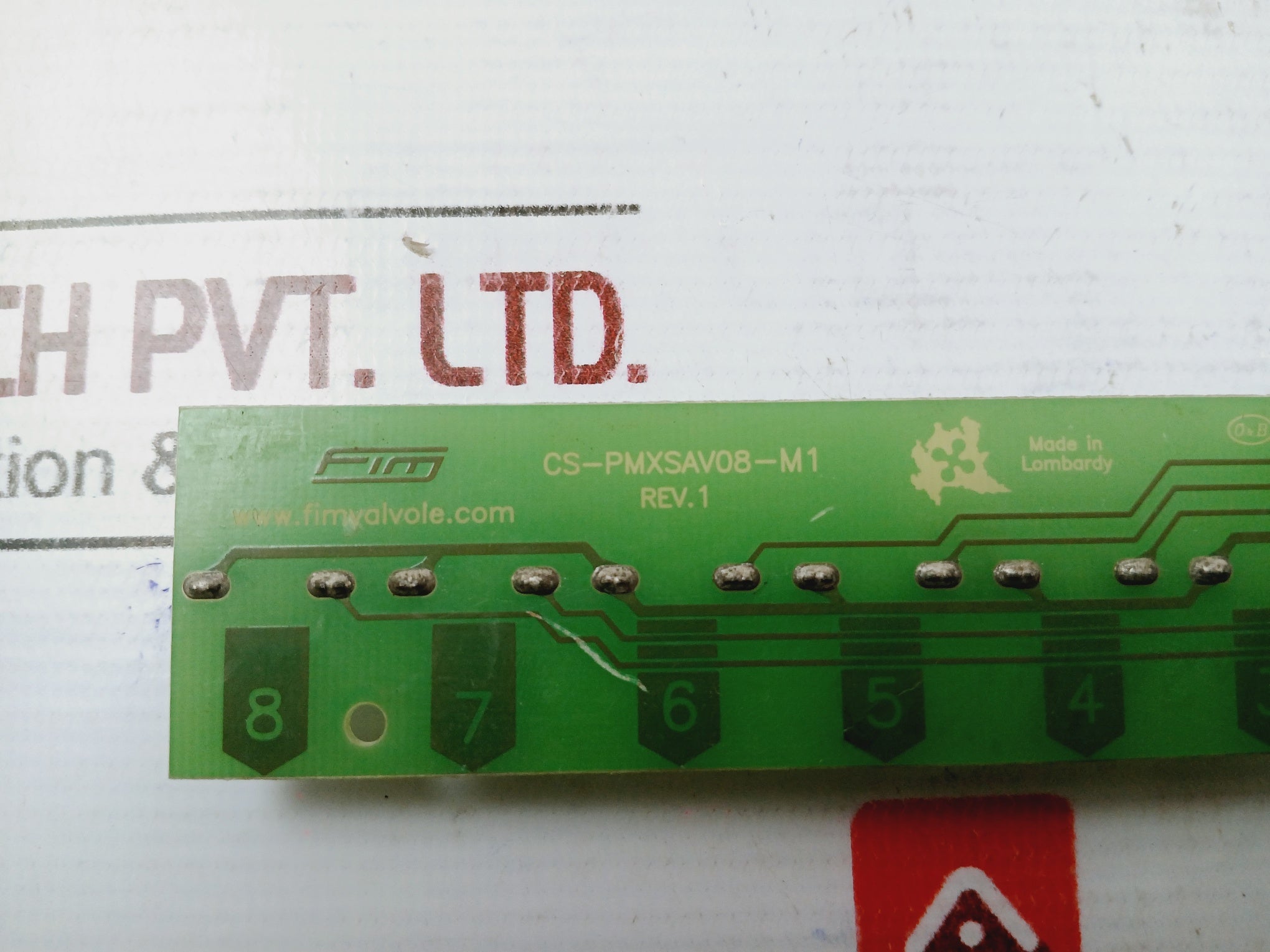 Fim Valvole Cs-pmxsav08-m1 Printed Circuit Board Rev 1