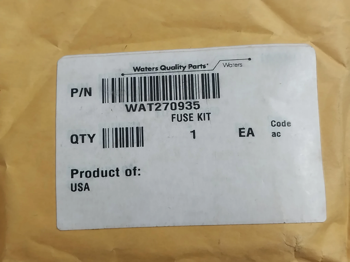 Waters Wat270935 Fuse Kit