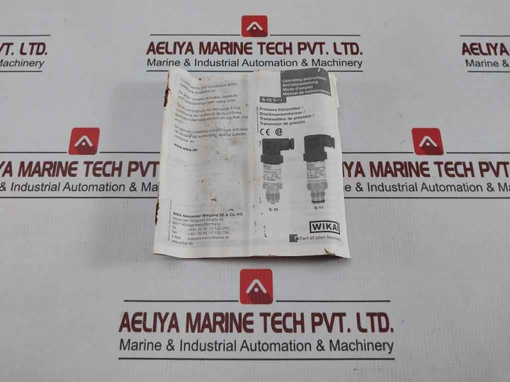 4-20 Ma Pressure Transmitter 7495581 Wika -1..0 Bar Ip 65