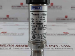 4-20 Ma Pressure Transmitter 7495581 Wika -1..0 Bar Ip 65