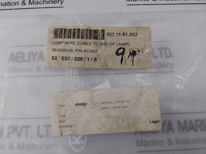 Lot of 3X 404062 Lamp Wire Cable to End of Lamp 30-5000-00
