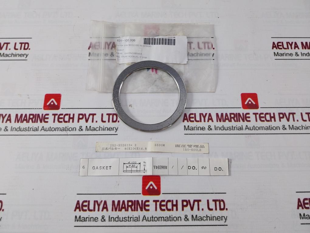40 Gasket Dia100Xdia80X4.8 631-100.006