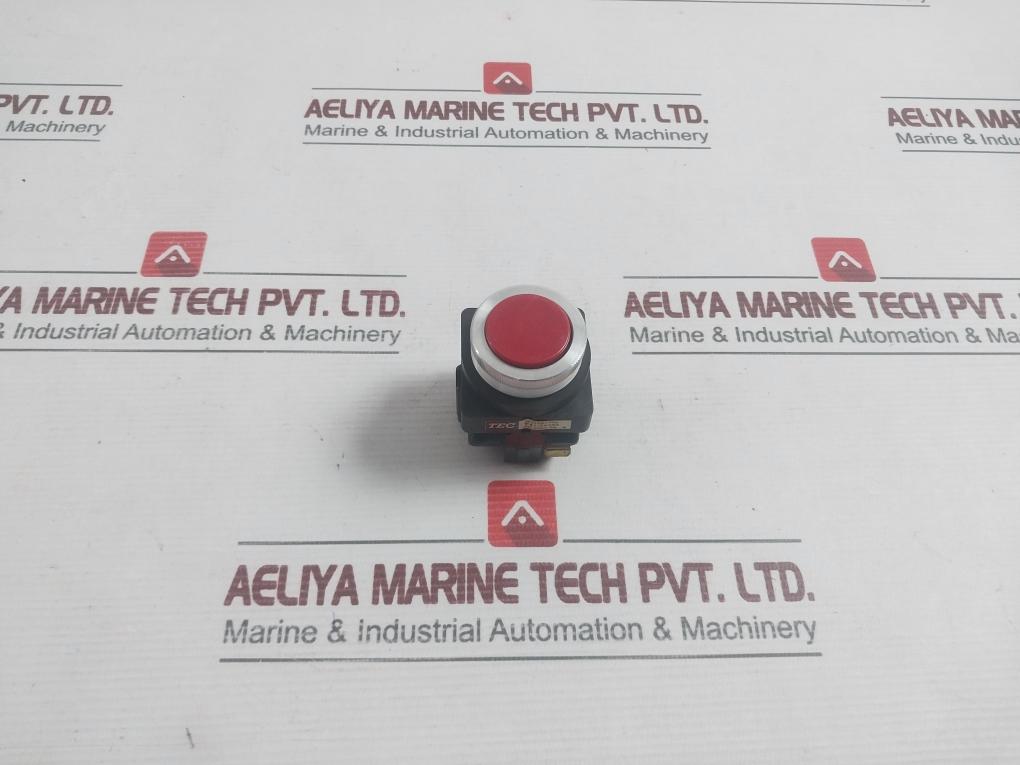 41-14393 Red Push Button 600Vac Tec Tachikawa 250Vdc