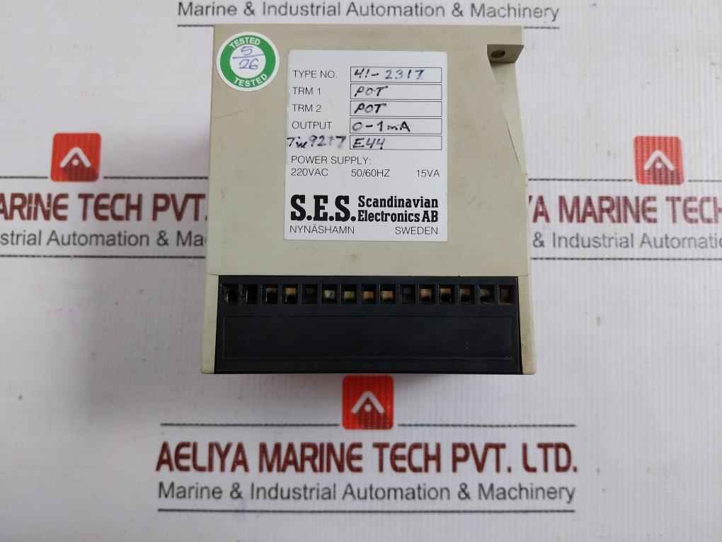 41-2317 S.E.S Scandinavian Electronics 220Vac Sesequal Comparator And Load Equalizer