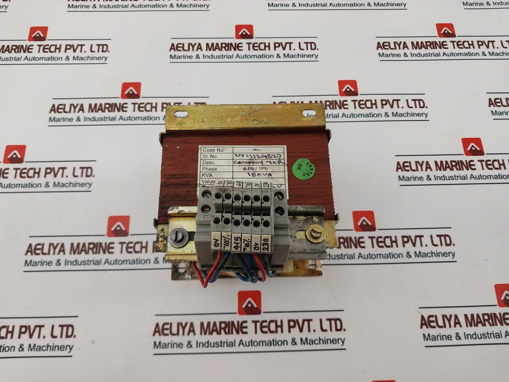 415V/230V Control Txr Transformer 230V