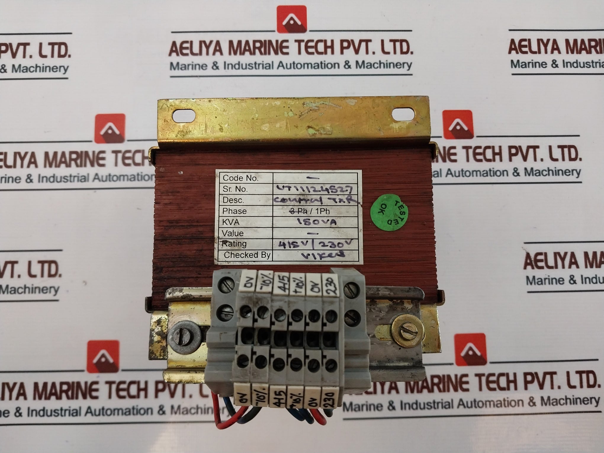 415V/230V Control Txr Transformer 230V