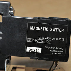 Togami-electric t-11j clk-15jth40-p6 a starter 200-220v 50/60hz