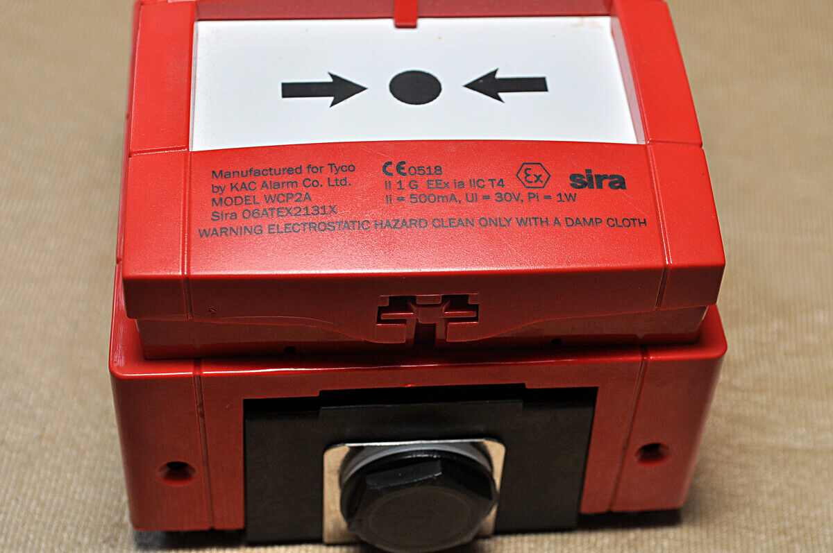 Tyco Mcp220Ex Manual Call Point Wcp2A Sira 06Atex2131X 500Ma 30V 1W