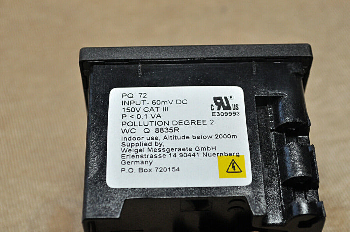 Weigel Pq72 Analog Meter Ab910076857