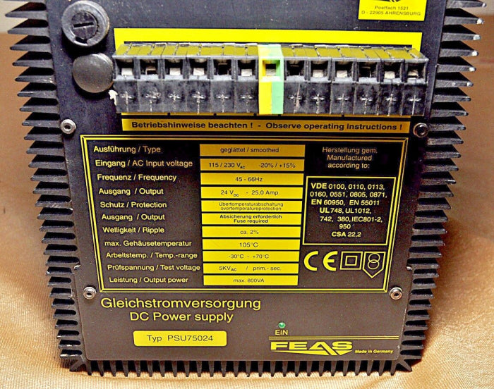 Feas Psu75024 Gleichstromversorgung Dc Power Supply
