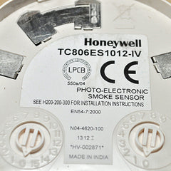 Honeywell Tc806Es1012 Iv Photo-electronic Smoke Detector No4-4620-100