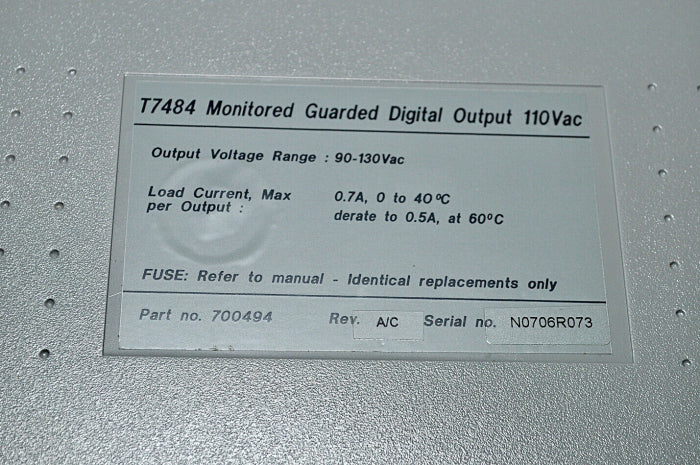 Rockwell ics triplex t7484 monitored guarded digital output 
