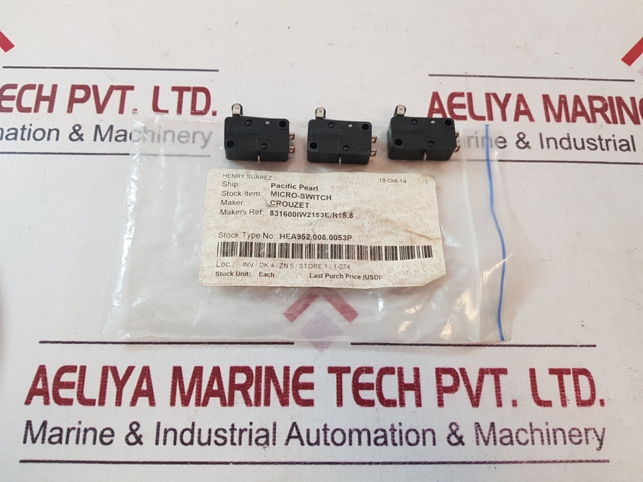 Crouzet 83 160 0 Micro-switch 16(4)A 250V 831600Iw2153E/R15.8