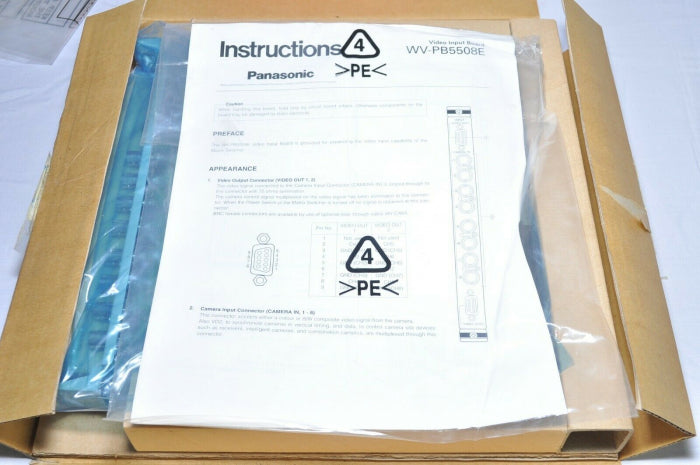 Panasonic  wv-pb5504ae video output board