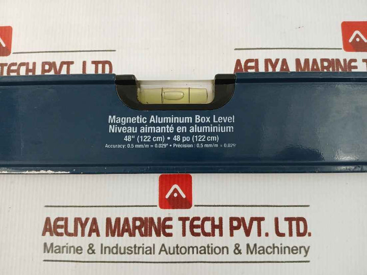 48” (122 Cm) Magnetic Aluminum Box Level