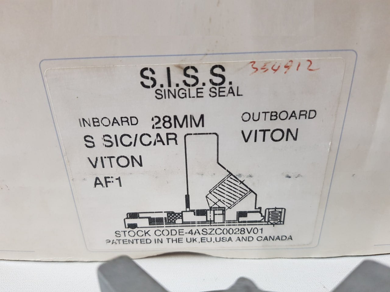 4Aszc0028V01 Single Stationary Seal