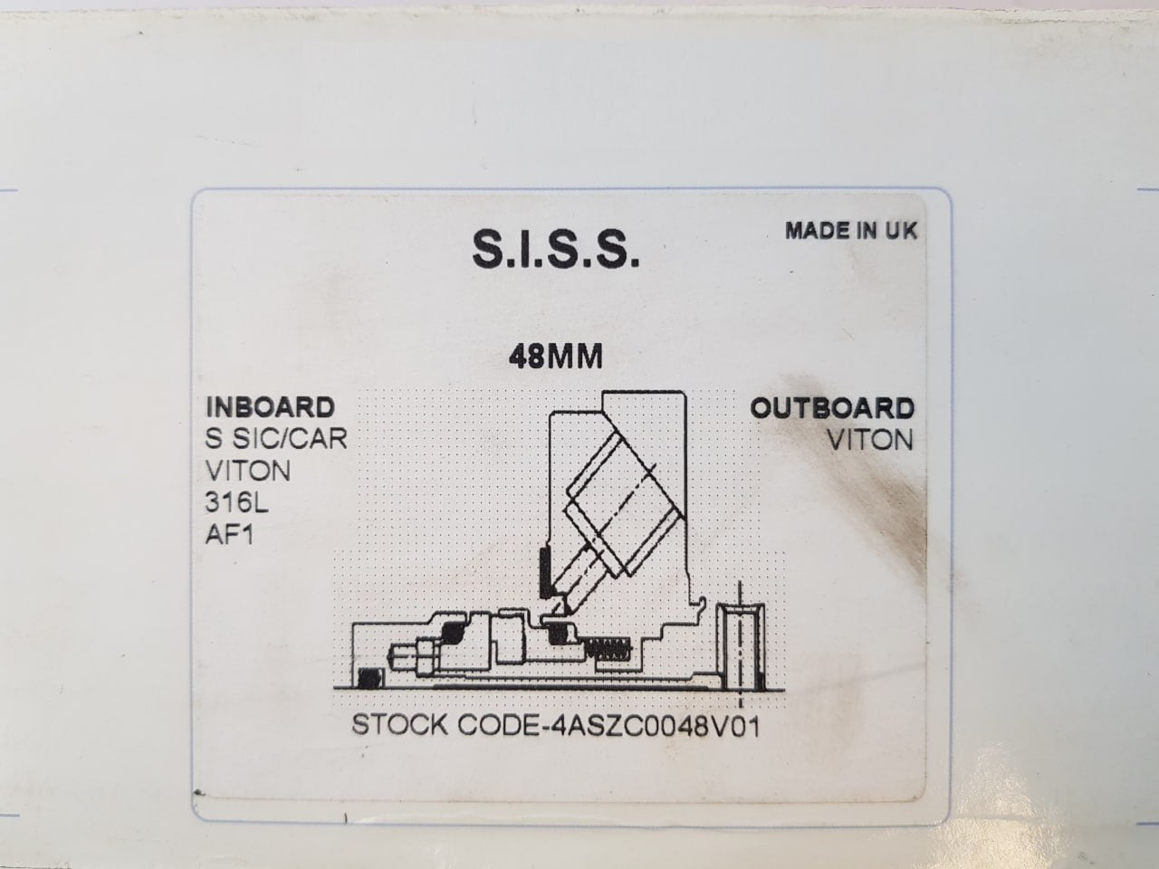 4Aszc0048V01/Gbr368836/2 Mechanical Seal 48 Mm 940325
