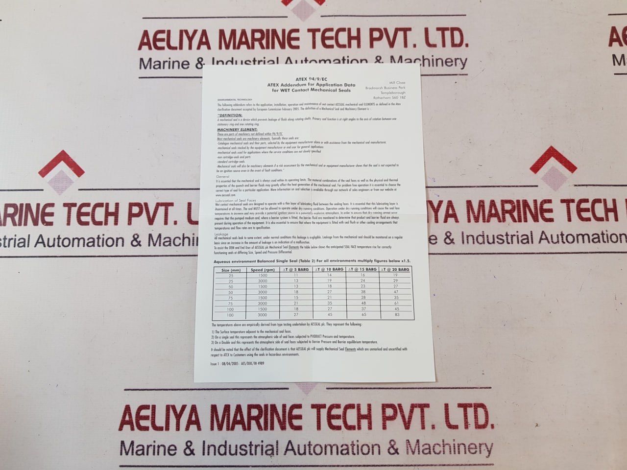 4Aszc0048V01/Gbr368836/2 Mechanical Seal 48 Mm 940325