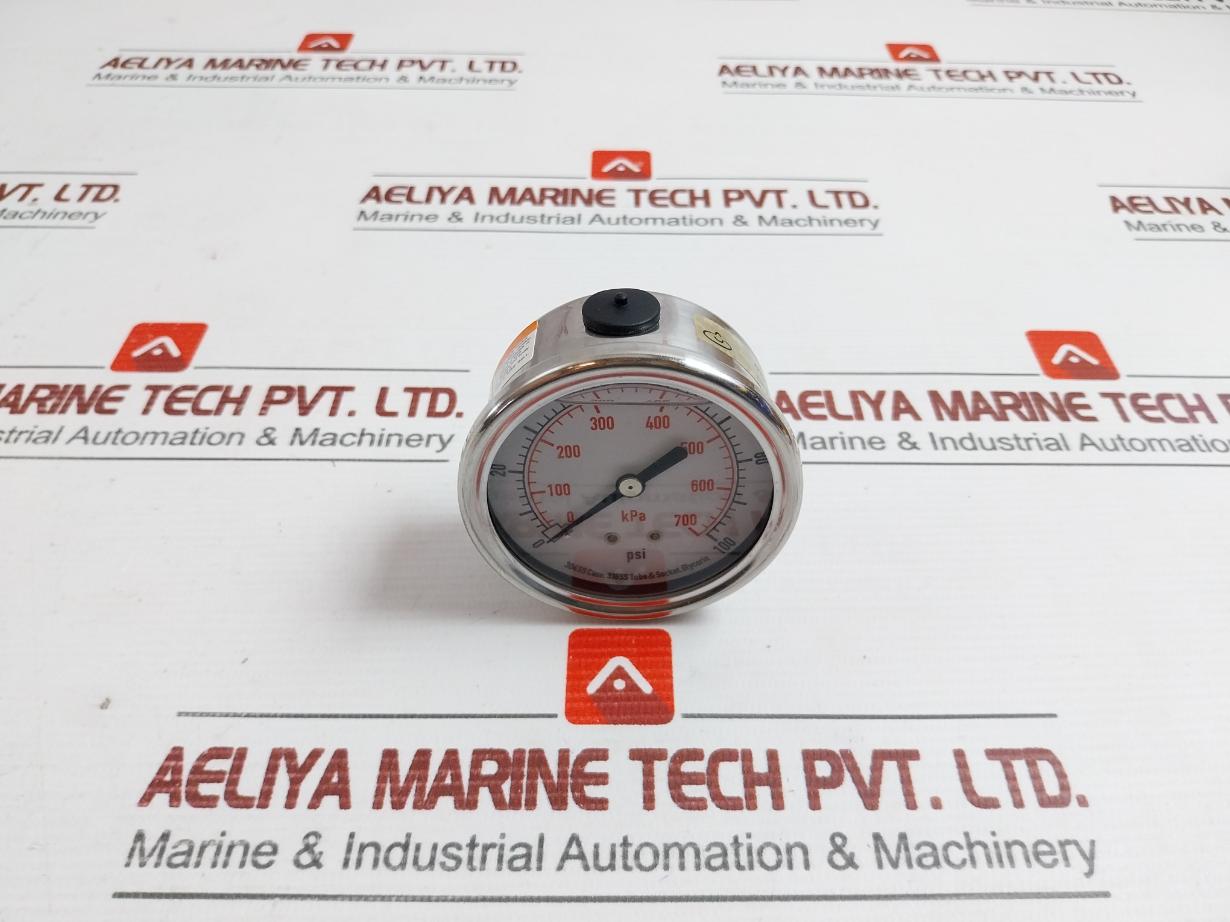 4Cfr6A Liquid Filled Pressure Gauge 0-100Psi Grainger