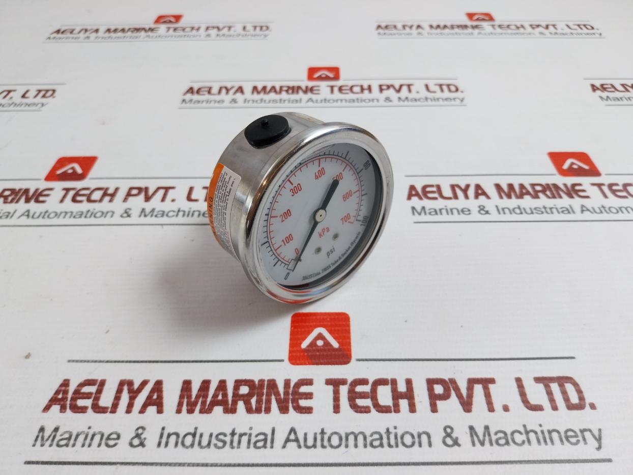 4Cfr6A Liquid Filled Pressure Gauge 0-100Psi Grainger