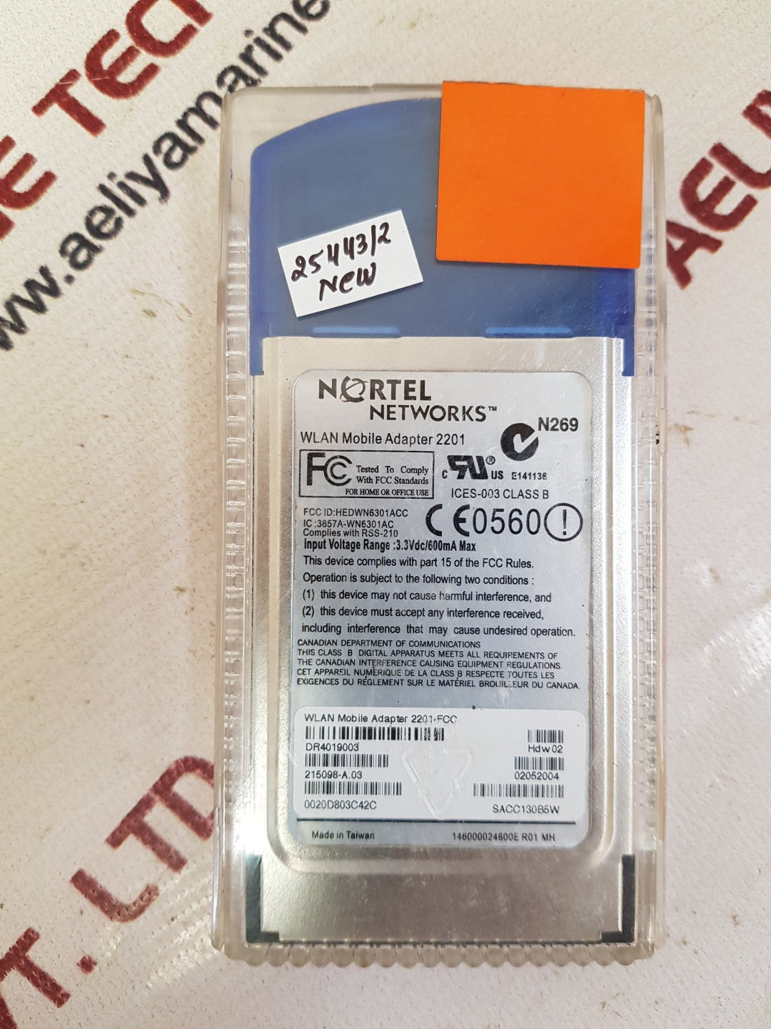 Nortel Networks DR4019003 WLAN Mobile Adapter 3.3VDC / 600mA Max 0020D803C4A1