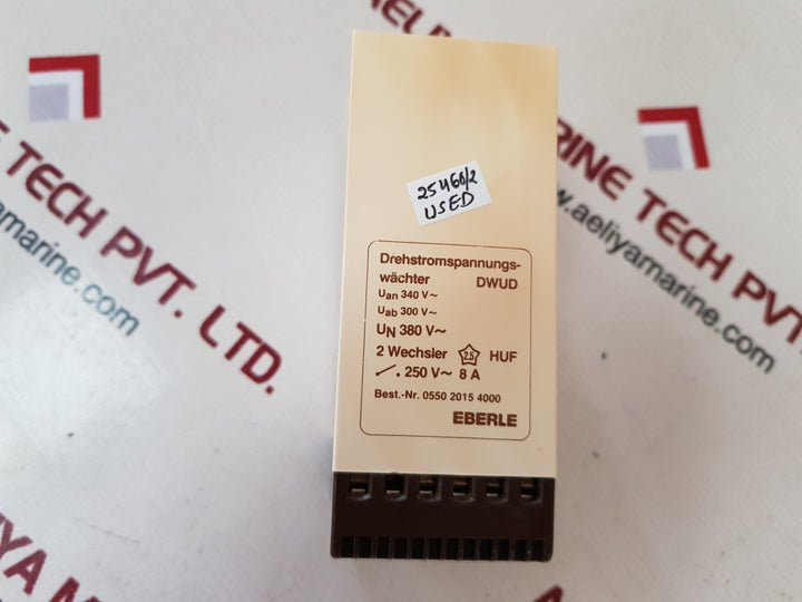 Eberle Dwud Three-phase Voltage Monitor 0550 2015 4000