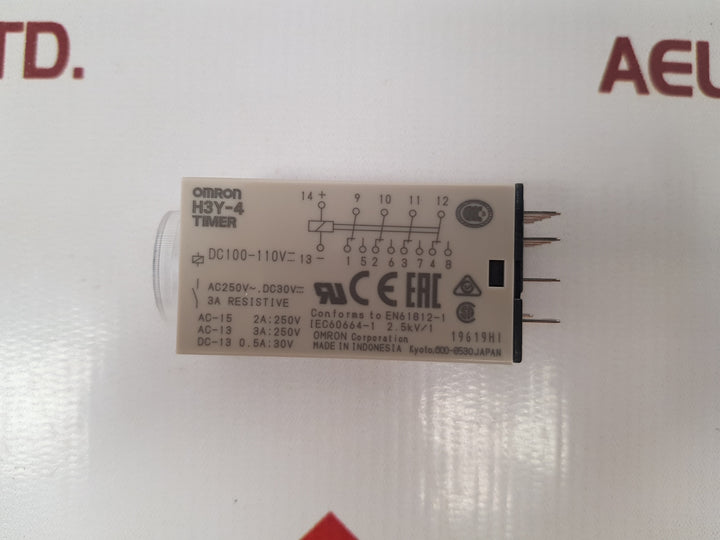 Omron h3y-4 timer 0-5 seconds 