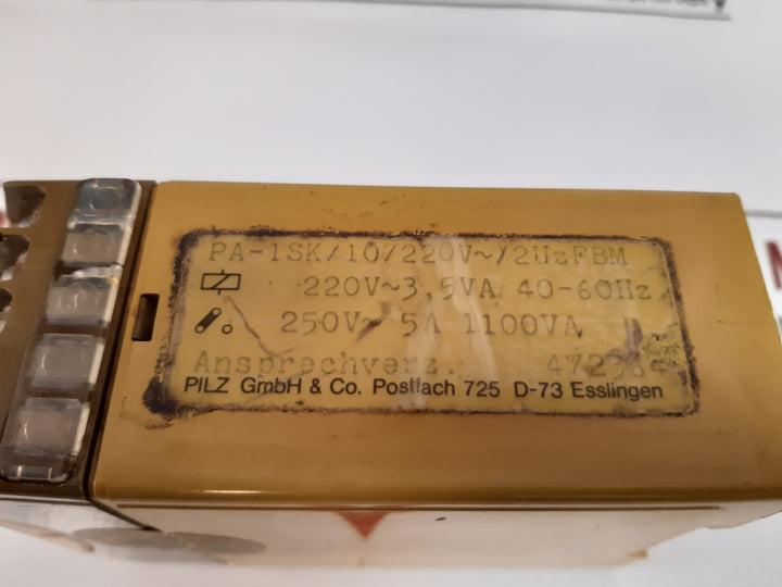 Pilz Pa-1Sk Safety Relay 0,04 To 10 S