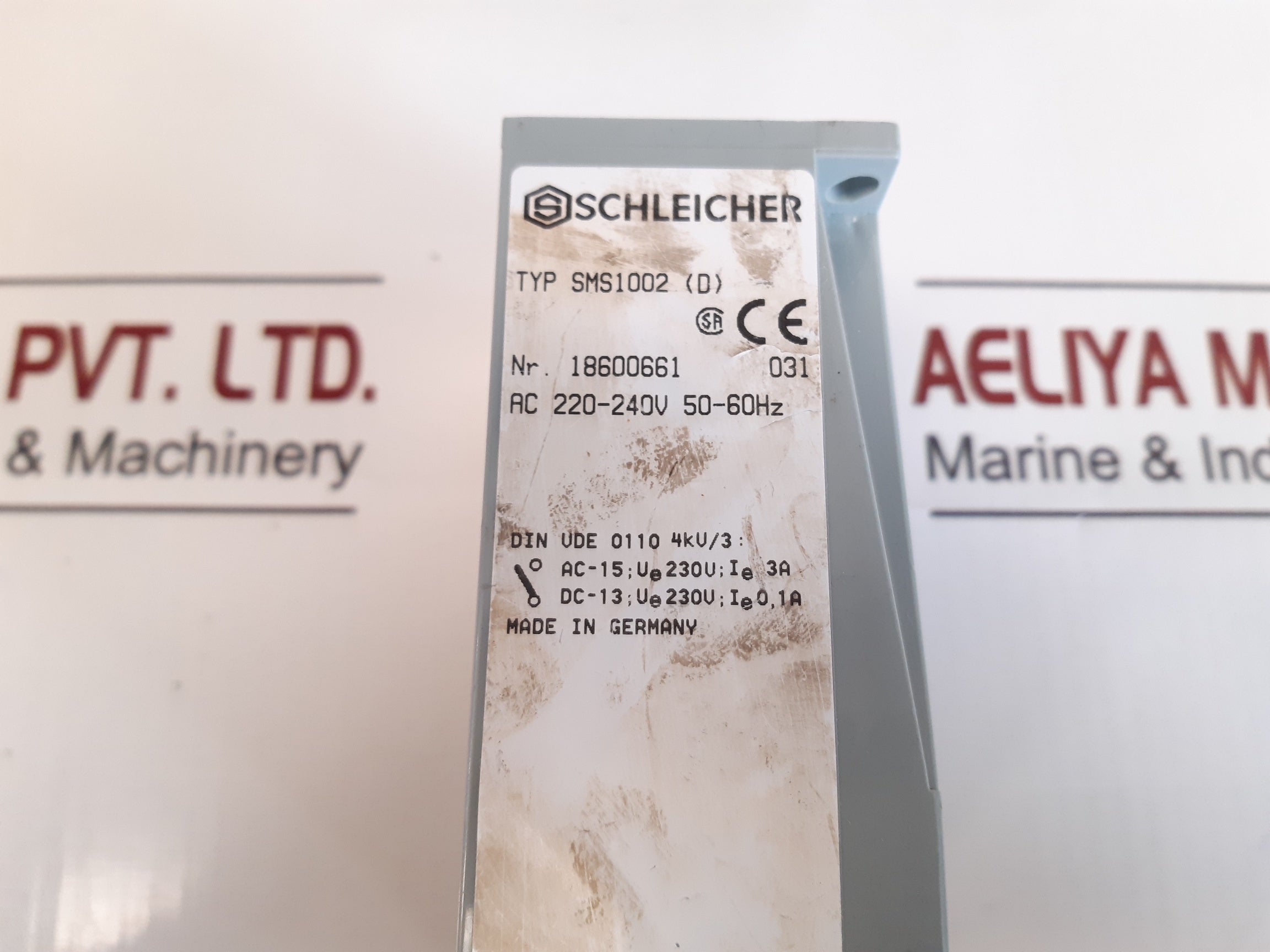Schleicher Sms1002 (D) Safety Relay 220-240 Vac