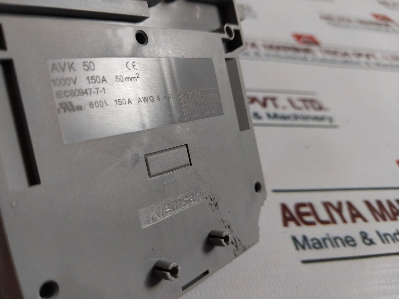 Klemsan Avk 50 Terminal Block 600\150A En60079-7