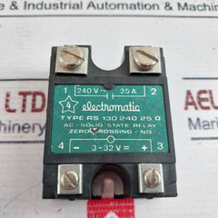 Electromatic Rs 130 240 25 0 Ac-solid State Relay