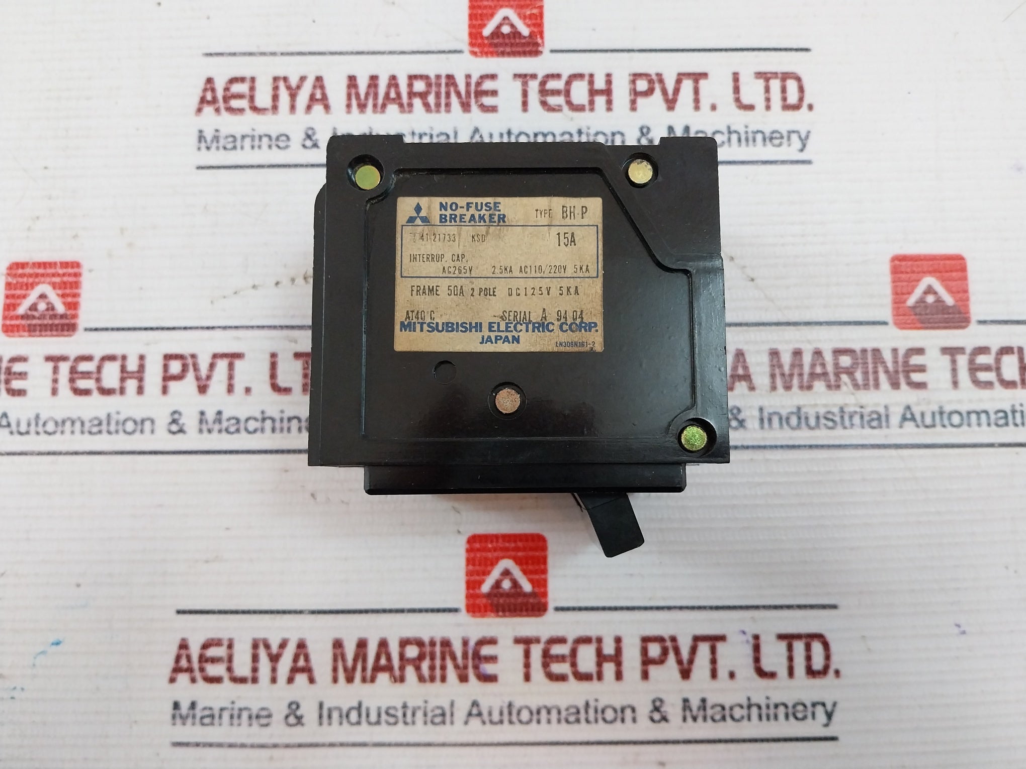 Mitsubishi Electric Bh-p No-fuse Circuit Breaker 15A 2-pole