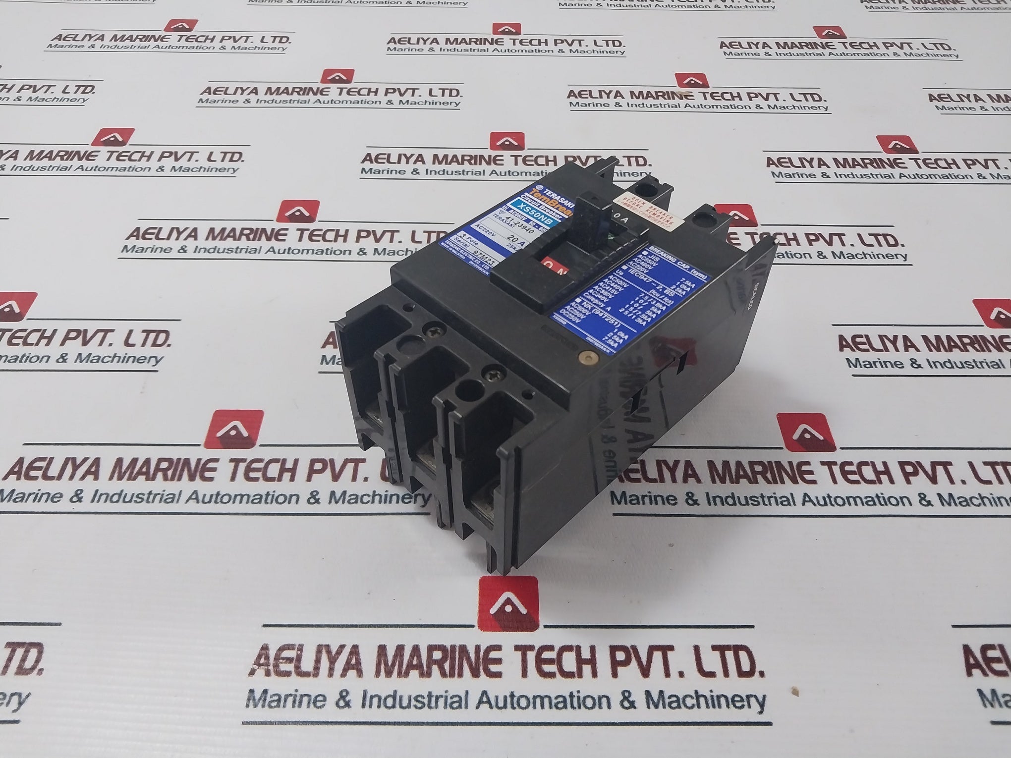 Terasaki Xs50Nb 3 Pole Circuit Breaker Ac660V 50-60Hz 20A