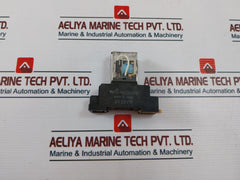 Lot Of 3X Omron My2 Relay With Base 10A 250Vac 30Vdc