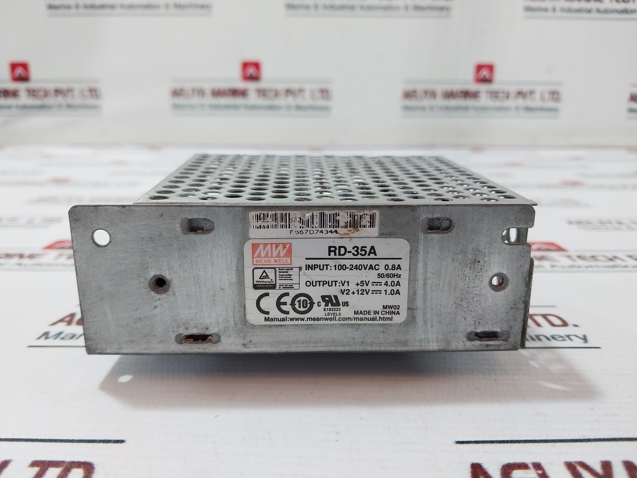 Mean Well Rd-35A Switching Power Supply 100-240Vac 0.8A 50/60Hz
