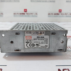 Mean Well Rd-35A Switching Power Supply 100-240Vac 0.8A 50/60Hz