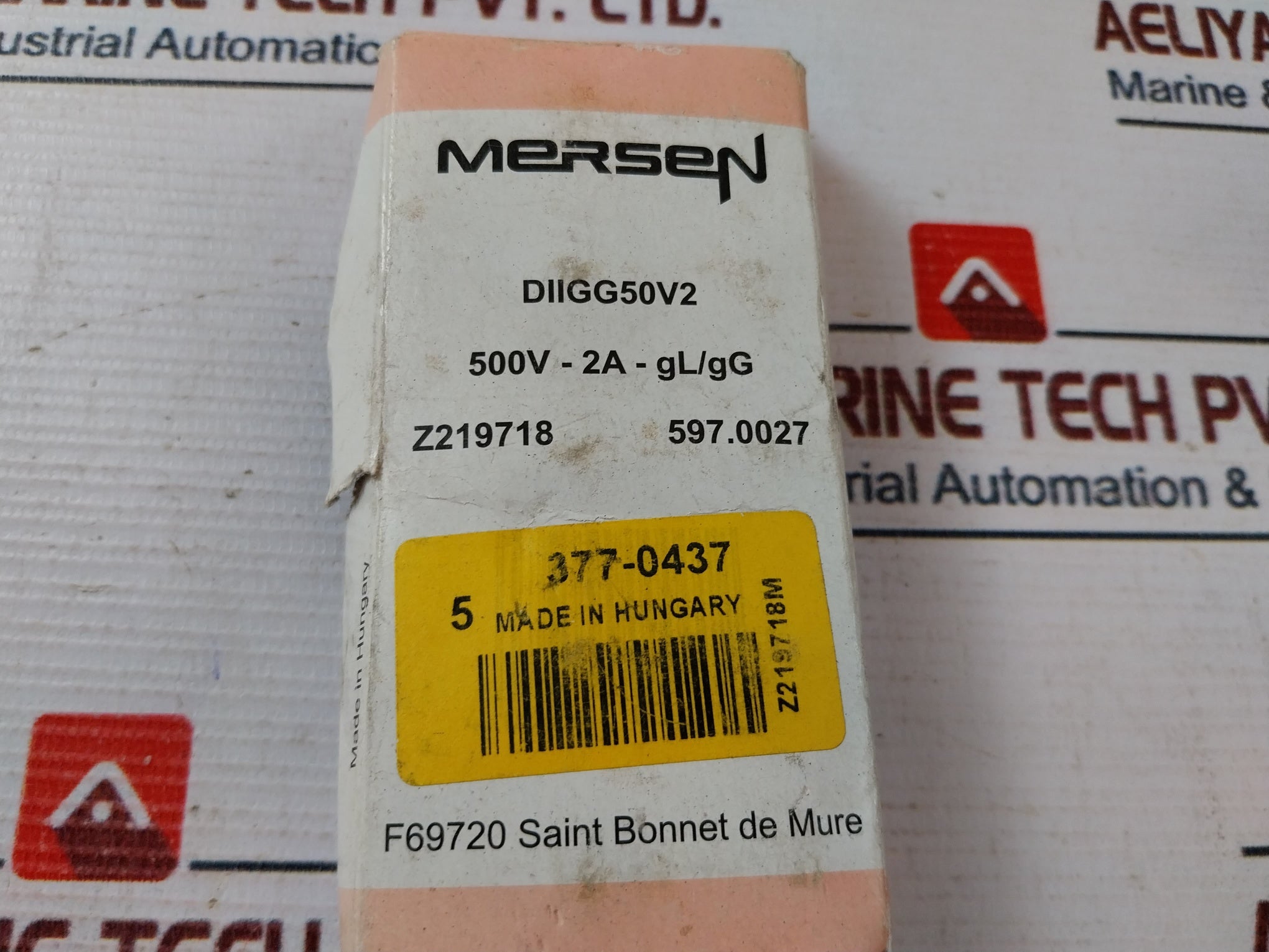 Lot Of 5X Ferraz Shawmut DIIGG50V2 Fuse Link 2A 500V