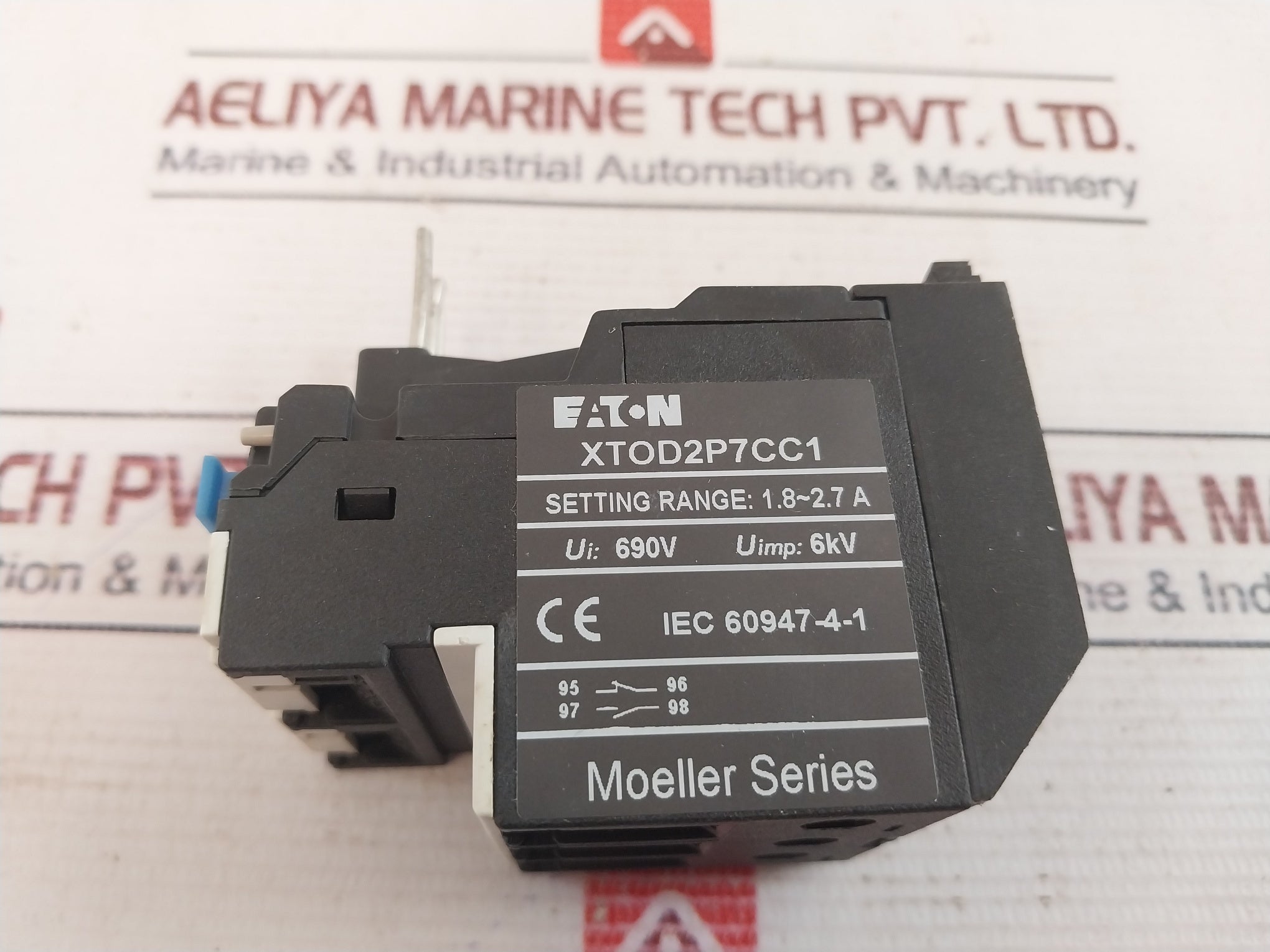 Eaton Xtod2P7Cc1 Overload Relay 690V 1.8~2.7A