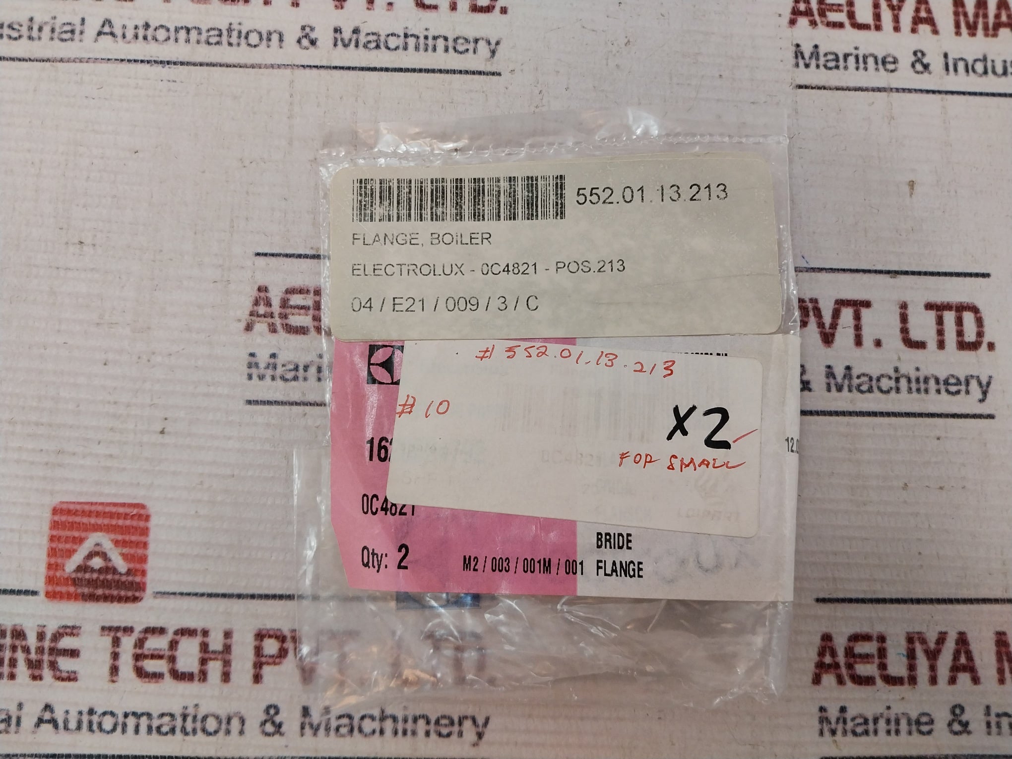 Electrolux 0C4821 Flange, Boiler