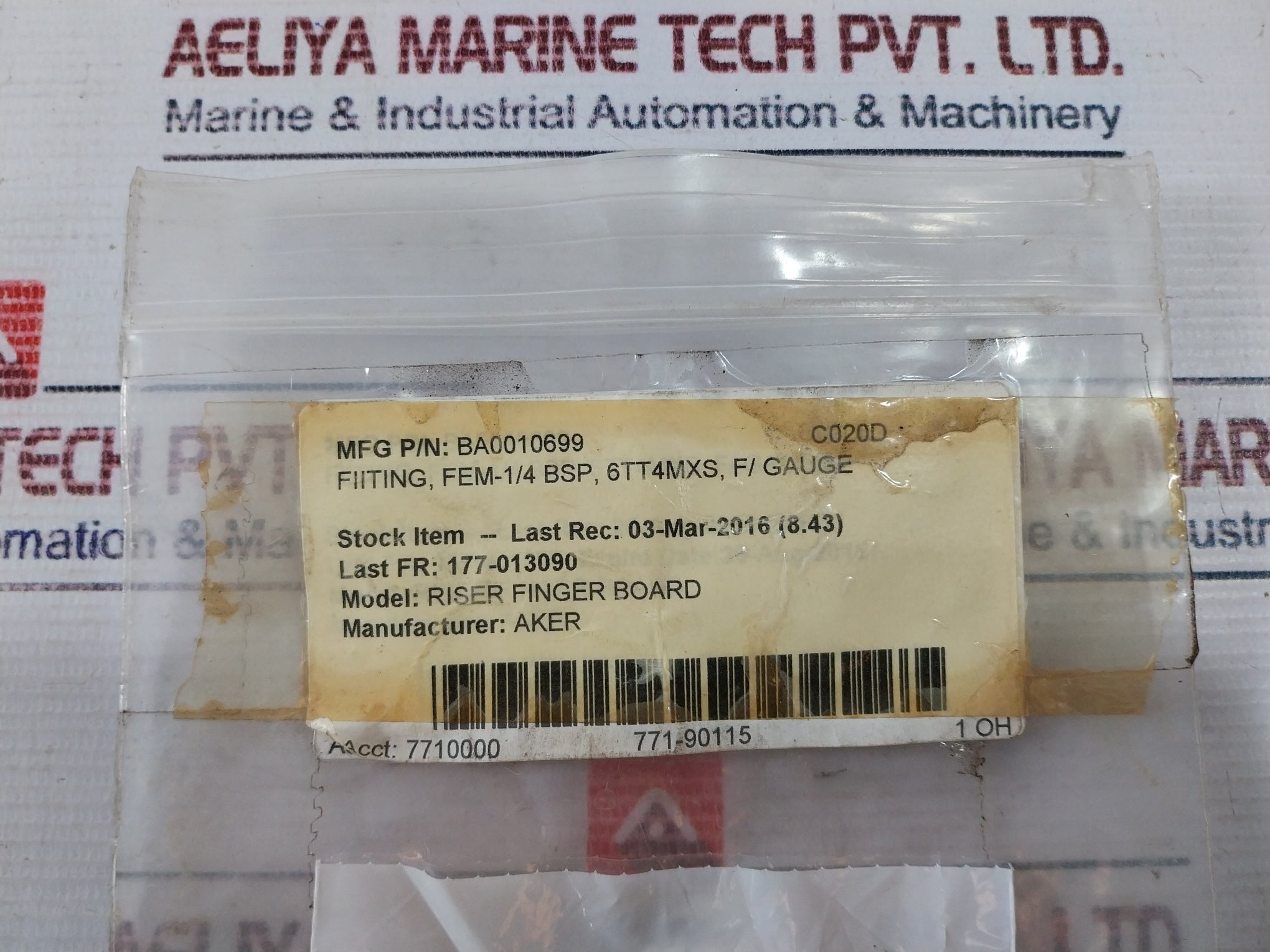 Parker 6Tt4Mxs Fluid Connector Ba0010699