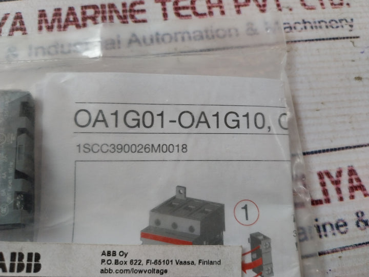 Abb Oa3G01 Auxiliary Contact 16A 690V 1Sca022456R7410