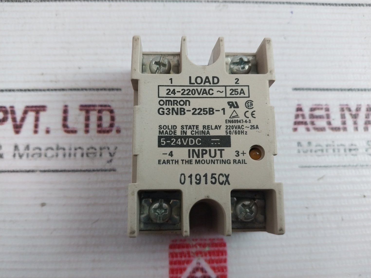 Omron G3Nb-225B-1 Solid State Relay 25A 220Vac