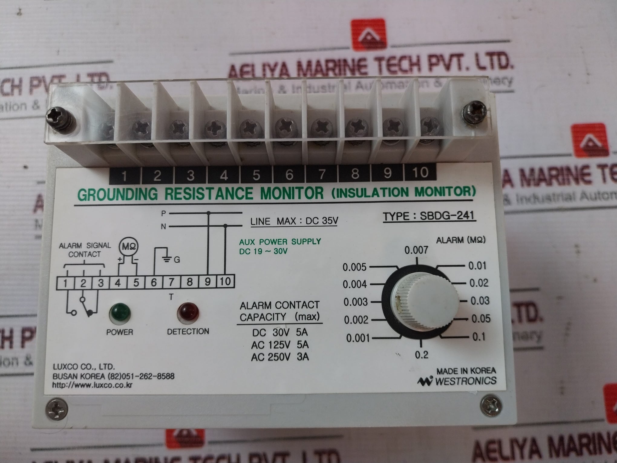 Westronics Sbdg-241 Grounding Resistance Monitor (Insulation Monitor) Dc 19~30V