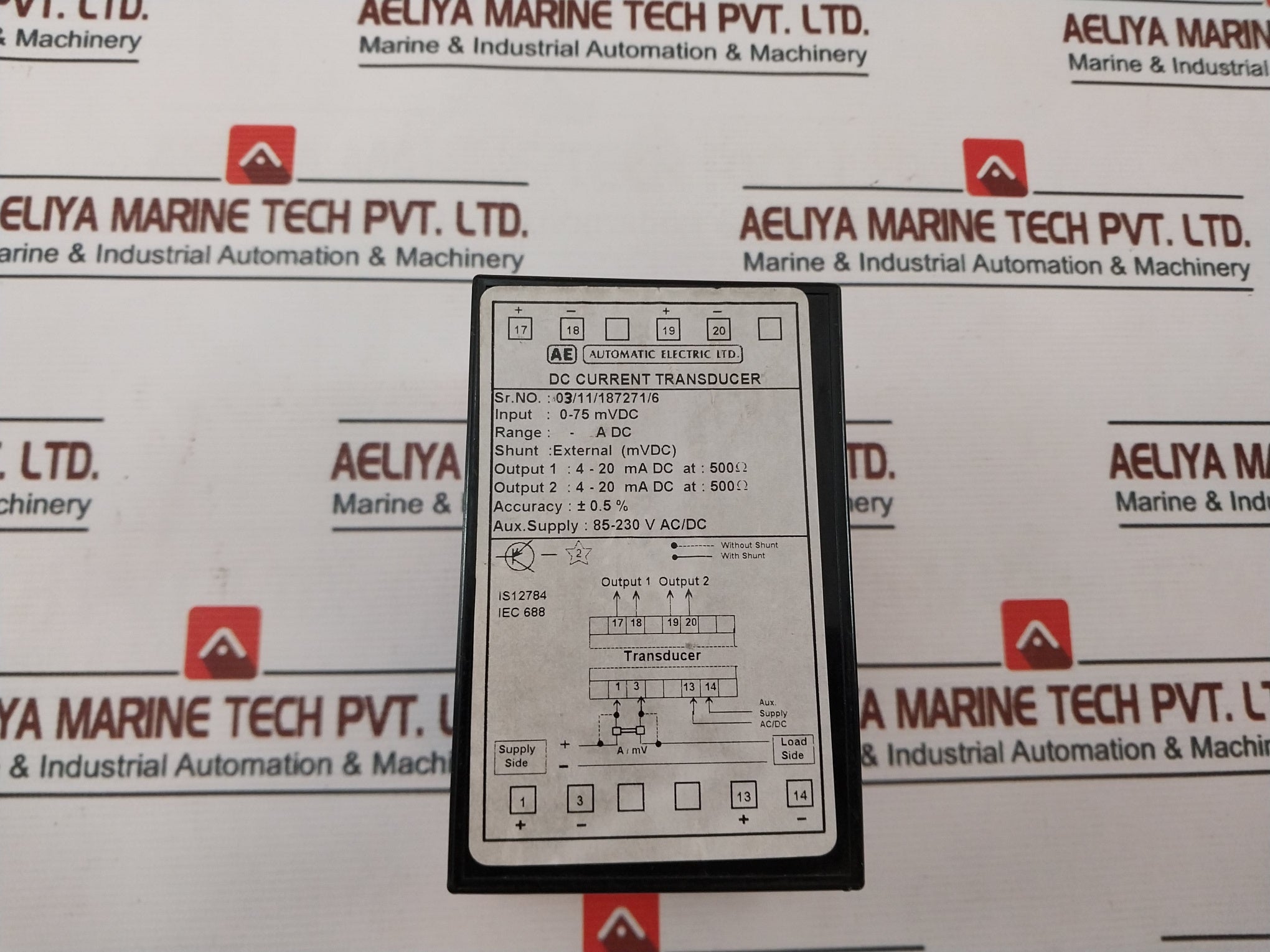 Automatic Electric 0-75 Mvdc Dc Current Transducer