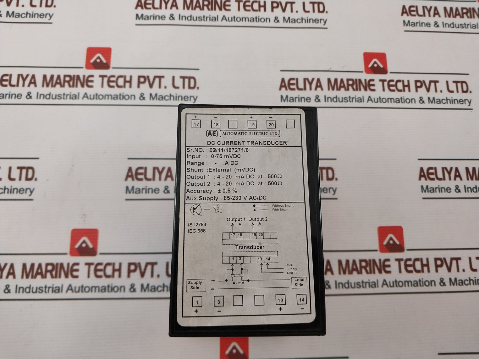 Automatic Electric 0-75 Mvdc Dc Current Transducer